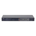 Switch PoE 2.0 16 puertos Gigabit + 2 Combo Gigabit RJ45/SFP Uplink 230W Manejable Layer2
