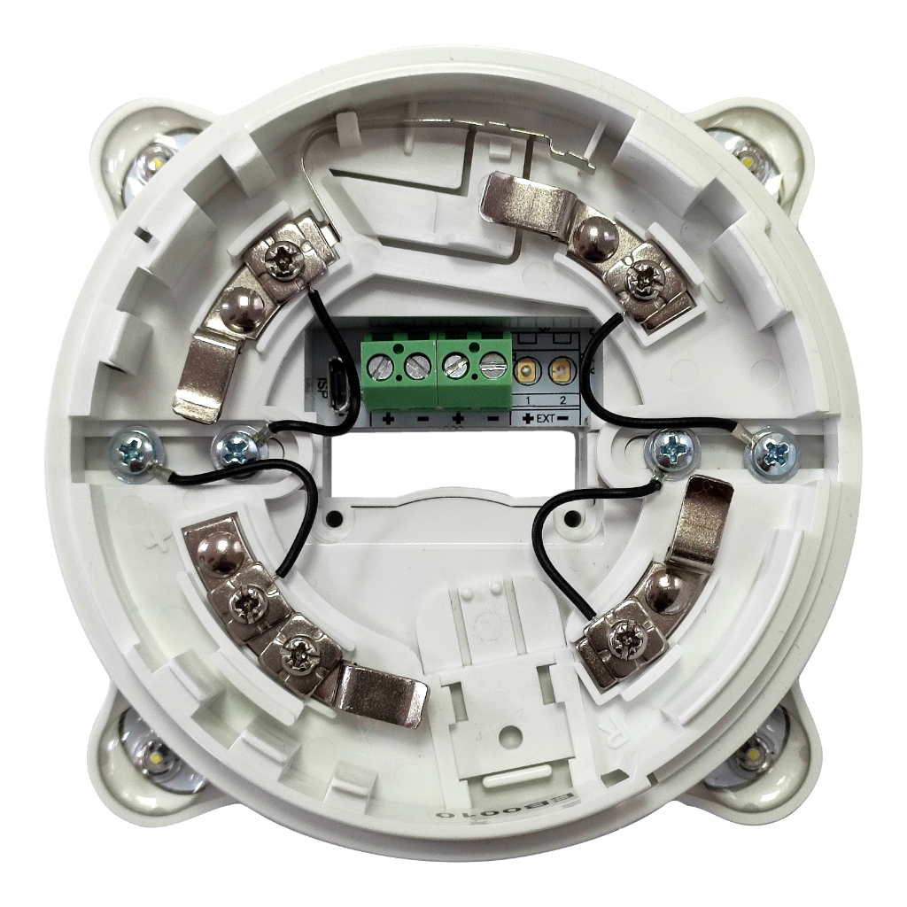 Base blanca para detector con indicador óptico-acústico convencional