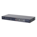 Switch PoE 2.0 16 puertos Gigabit + 2 Combo Gigabit RJ45/SFP Uplink 130W Manejable Layer2