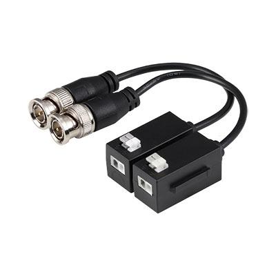 Kit Conversor UTP Vídeo para HDCVI/TVI/AHD hasta 4K Apilable con Cable Flexible y PushPin (2 uds)