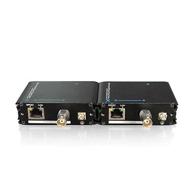 Kit émetteur-récepteur POE + LAN jusqu'à 500 m avec câble coaxial et 400 m par UTP (prend en charge l'alimentation PoE)