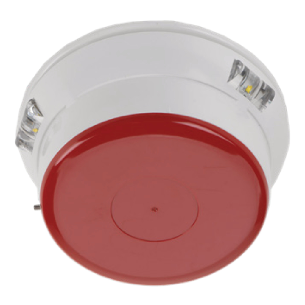 [WSB1021] Base de sirena+LED rojo VAD vía radio bidireccional serie FireVibes. Color blanco