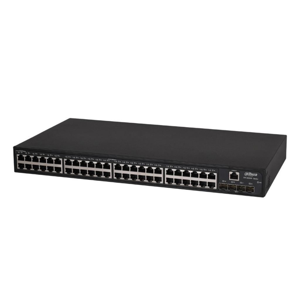 [S5500-48GT4XF-E] Switch 48 puertos Gigabit + 4 Uplink SFP+ 10Gbps 55W Manejable Layer3