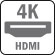 1 HDMI 4K, 1 HDMI 1080P, 1 VGA, 1 TV
